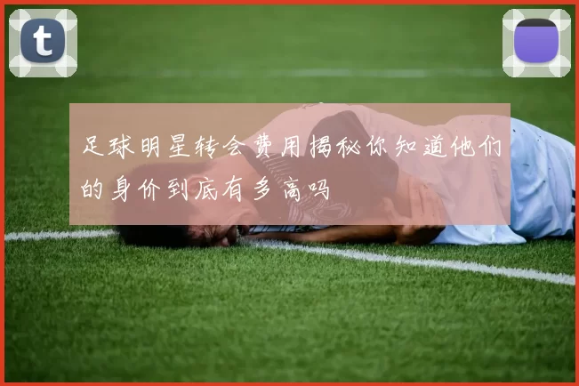 足球明星转会费用揭秘你知道他们的身价到底有多高吗